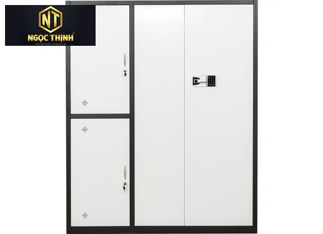 Tủ sắt hồ sơ an toàn trắng 3 khoang TU09K3E Tủ sắt hồ sơ an toàn trắng 3 khoang TU09K3E